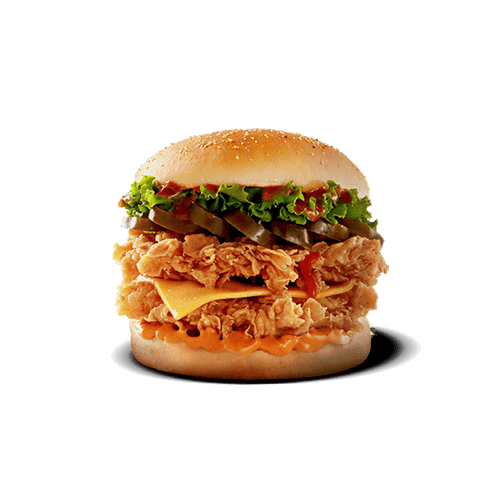 Zinger Stacker: A delicious combination of double crunch chicken fillet ...